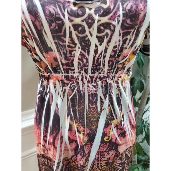 DNLA Sport Women's Polyester Scoop Neck Short Sleeve Knee Length Dress Size L - Picture 3 of 10